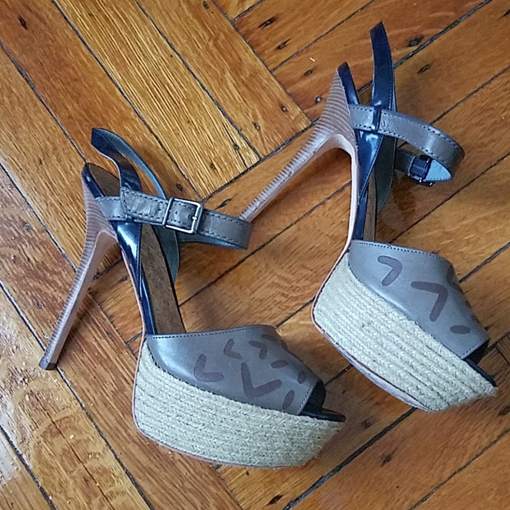 Platform Open Toe Heels - image 1